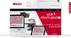 Desktop Screenshot of moticeurope.com