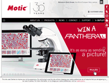 Tablet Screenshot of moticeurope.com